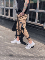 Штани карго коттонові бежеві