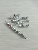 Хрустальные бусины*капля*/ 4*6 мм/ зеркальный/ 1 шт