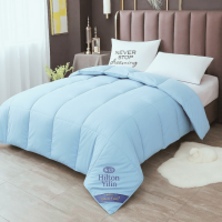 Одеяло односпальное голубое Hilton 150×200 см.Гостиничное для дома и гостиниц 3 кг,силиконовый наполнитель