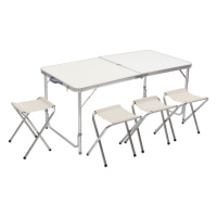 Стол и 4 стула для пикника набор туристической алюминиевой складной мебели для кемпинга 8812-4