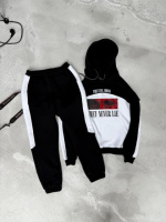 Спортивний костюм чорний  утеплений | 5-924