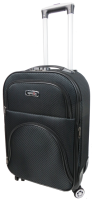 Маленька тканинна валіза на колесах 42L Gedox темно-сіра в клітинку
