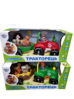 Музична іграшка Трактор фермера з причепом, озвучка українською мовою.