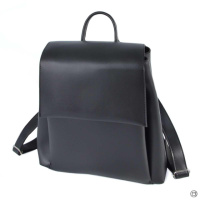 ЧОРНИЙ — великий, якісний рюкзак з одним відділенням на блискавці, під клапаном (Луцьк, 842)