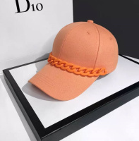 Кепка-бейсболка с цепочкой 8435 оранжевая