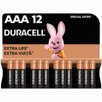 Батарейка Duracell AAA лужні 12 шт. в упаковці (5000394109254 / 81545432)