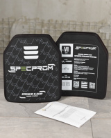 Керамічна бронеплита SPECPROM 6-го класу. Вага 2,8 кг. Розмір 25 на 30 см НП5007