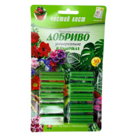 Удобрение в палочках, 60шт блистер «Чистый Лист» универсальное