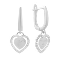 Серебряные серьги CatalogSilver с фианитами (2177500)