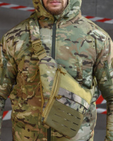 Нагрудна тактична сумка під одяг мультикам ВТ4736