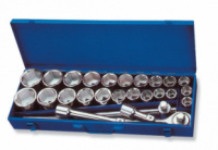 S04H6327S Набор торцевых головок 3/4«DR шестигранных 22-50мм и 7/8»-2«, 27пр.