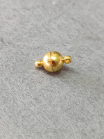 Замок магнитный. Размер 8 мм, Цвет - лимонное золото