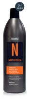 Поживний шампунь Mirella N Nutrition з протеїнами шовку та екстрактом часнику 1000 мл