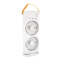 Портативный настольный вентилятор YT-1818 с охлаждением, 2*R*110мм, угол поворота 90°, 3 режима, встроенный аккумулятор, USB кабель, пульт, Box