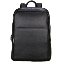 Кожаный рюкзак для ноутбука на два отдела Vintage 20906_1 Черный
