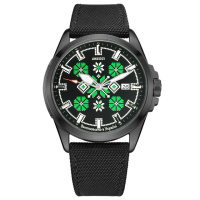 Awarder Embroidery Black-Green Black Automatic 10ATM
