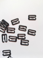 Крючок для бретелей/ 15 мм/ черная эмаль/ 1 шт/