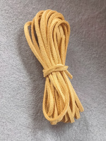 Шнур замшевый/ ширина 3 мм/ горчичный светлый/ 3 метра