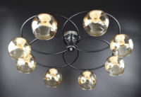 Люстра потолочная на 8 лампочек 26173 Черный 20х70х70 см.