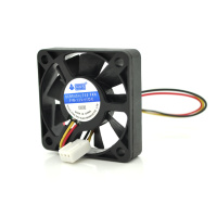 Кулер корпусный Merlion 5010, 50x50x10mm, 12V/0.01A, RPM 1500±15%, 3-pin, Black, OEM