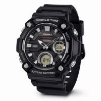 Чоловічий годинник Casio AEQ-120W-1A спортивний з комбінованим циферблатом та водозахистом 10 ATM