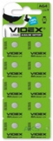 Батарейка Videx AG 4 (LR626) (блістер 10 шт)
