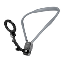 Держатель для телефона на шею Hoco K31 магнитный black gray