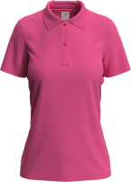 Футболка Поло женская розовая ST3100 SPK. Плотность 170 г/м². Хлопок 100%. Опт и Розница. Тенниска женская.