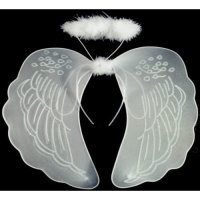 Крылья Ангела и Нимб белые прокат