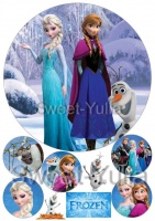 Вафельные картинки на тему: Фрозен (Холодное сердце)