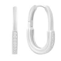 Серебряные серьги CatalogSilver с фианитами (2192671)