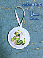 Пошита ялинкова прикраса під вишивку бісером