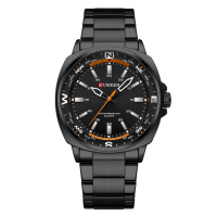 Чоловічий годинник Curren 8455 All Black — Класичний сталевий годинник у чорному кольорі