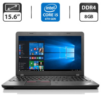 Ноутбук Lenovo ThinkPad E560 / 15.6« (1366x768) TN / Intel Core i5-6200U (2 (4) ядра по 2.3 - 2.8 GHz) / 8 GB DDR4 / 500 GB HDD / Intel HD Graphics