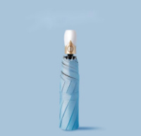 Зонт складной 5565 96 см голубой