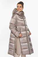Куртка женская Braggart зимняя длинная с капюшоном - 55120 цвет аметрин