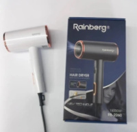Фен стайлер Rainberg RB-2260 для волосся 3 швидкості 3 режими температури іонізація 1500В White