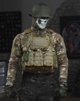 Тактична плитоноска з чотирма точками швидкого скидання Asdag кайот ВТ6795