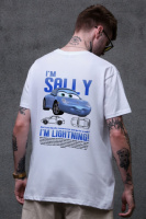 Оверсайз футболка Without з принтом Sally White