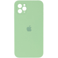 Чохол Silicone Case Square Full Camera Protective (AA)Для Apple iPhone 11 Pro Max (М'ятний / Mint) - купити в SmartEra.ua