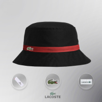 Панама Lacoste (Чёрно-красная)