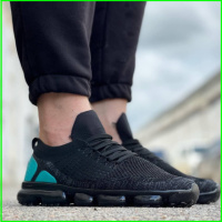 Кроссовки в стиле N!ke VaporMax Чёрные Мужские Черные (размеры: 42) - 801