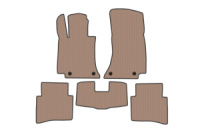 Резиновые коврики Carsuit (SD, Бежевый) для Mercedes E-сlass W214 2023- гг