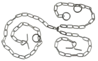 Ланцюг для великої рогатої худоби (трикінцевий) D5 мм