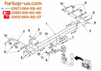 Тягово-сцепное устройство (фаркоп) Subaru Outback (2015-2019)