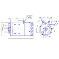 Электромотор  24V-5,5kW  для маслостанції