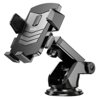Автотримач для телефона HOCO CA83 David one-button center console car holder Black (6931474748423)