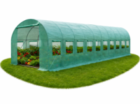 Садовая теплица 30 м2 (10 х 3 х 2 м) с окнами, армированная пленка UV-4, труба 25 мм, Польша
