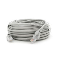 Патч-корд литой RITAR, UTP, RJ45, Cat.5e, 10m, серый, Cu (медь) Q100