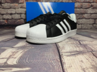 Мужские кроссовки Adidas Superstar (Черные)